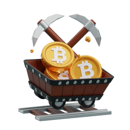 暗号通貨マイニング  3D Icon