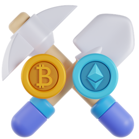 Crypto Mining  3D Icon