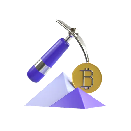 Crypto Mining  3D Illustration