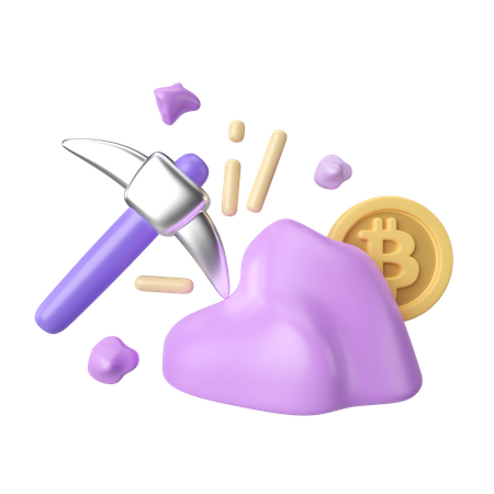Crypto Mining 3D Icon