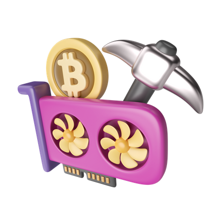 Crypto Mining 3D Icon