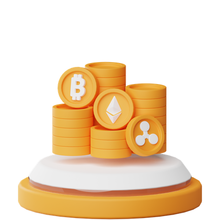 Crypto-monnaie  3D Icon