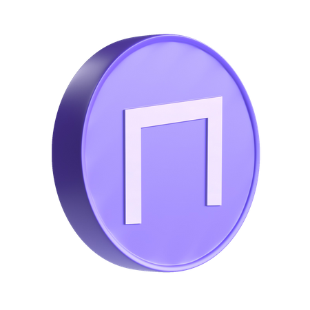 Crypto-monnaie de gaz  3D Icon