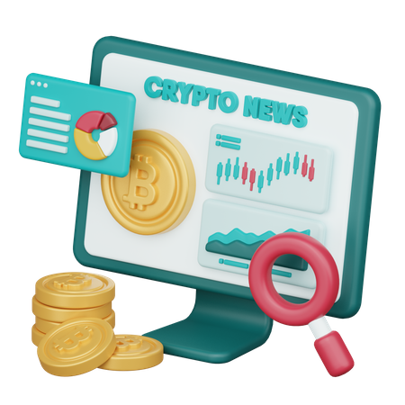 Actualités sur les crypto-monnaies  3D Icon
