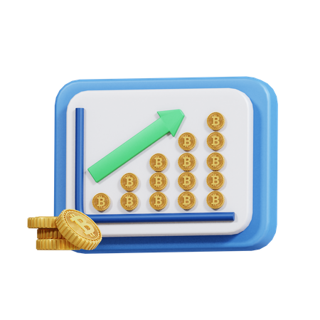 Profit de crypto-monnaie  3D Icon