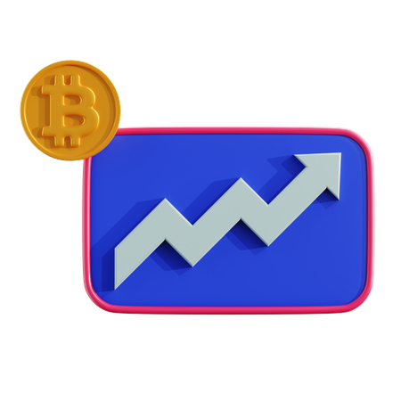 Profit de crypto-monnaie  3D Icon