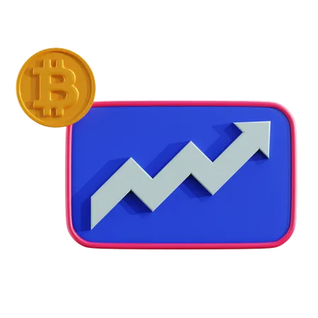 Profit de crypto-monnaie  3D Icon