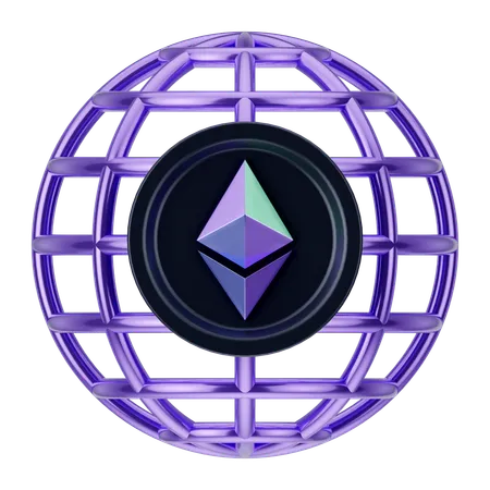 Crypto Network  3D Icon