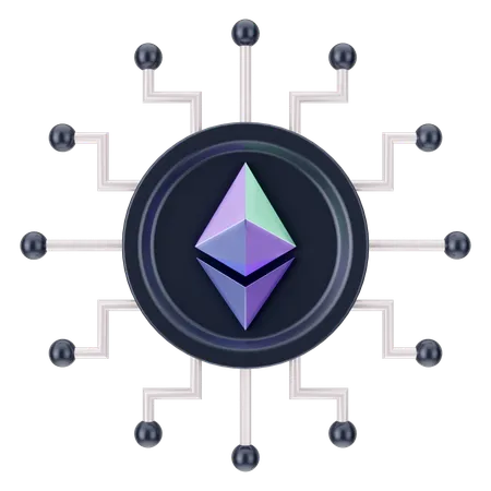 Crypto Network  3D Icon