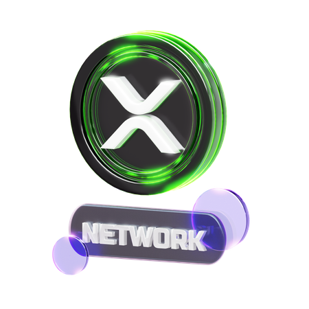 Crypto-réseau  3D Icon