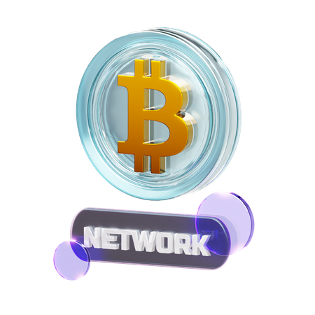 Crypto-réseau  3D Icon