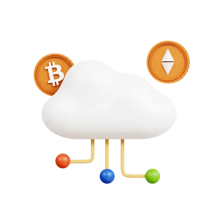 Crypto Network  3D Icon