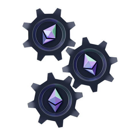 Crypto Network  3D Icon