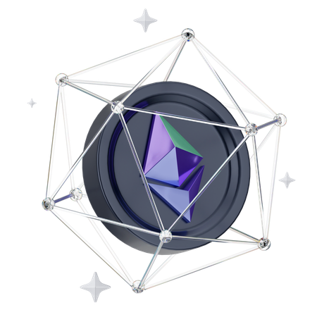 Crypto Network  3D Icon