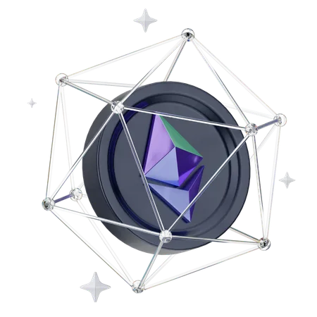 Crypto Network  3D Icon