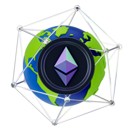 Crypto Network  3D Icon