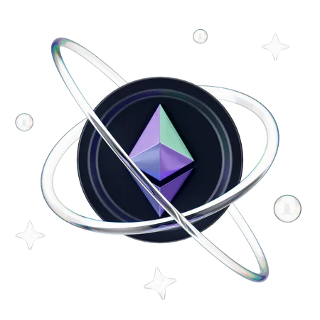 Crypto Network  3D Icon