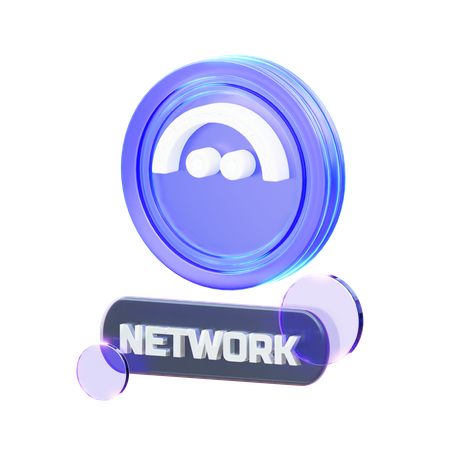 Crypto Network  3D Icon