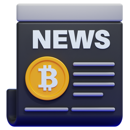 Crypto News  3D Icon