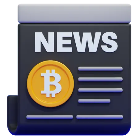 Crypto News  3D Icon