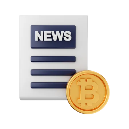 Crypto News  3D Icon