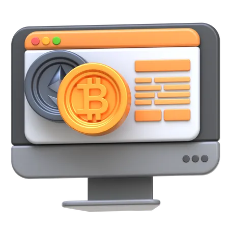 Crypto Online Course  3D Icon