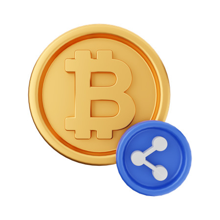 Partage crypto  3D Icon