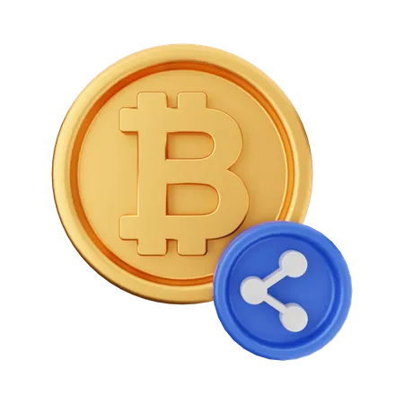 Partage crypto  3D Icon