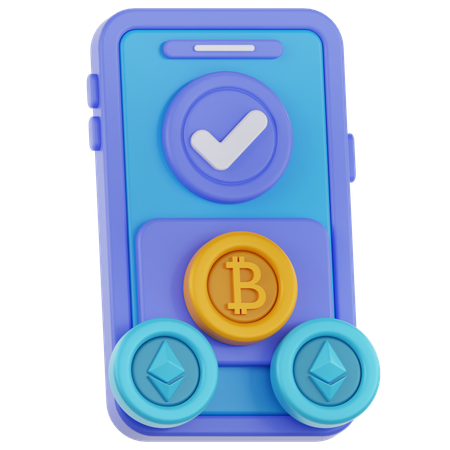 Crypto Payment  3D Icon