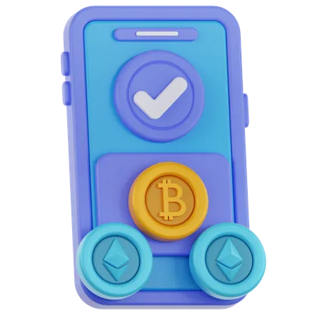 Crypto Payment  3D Icon