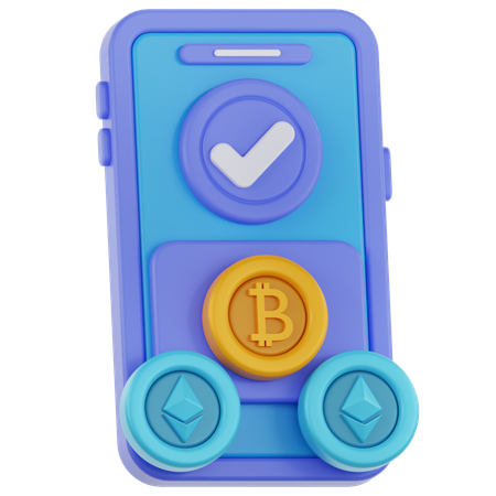 Crypto Payment  3D Icon