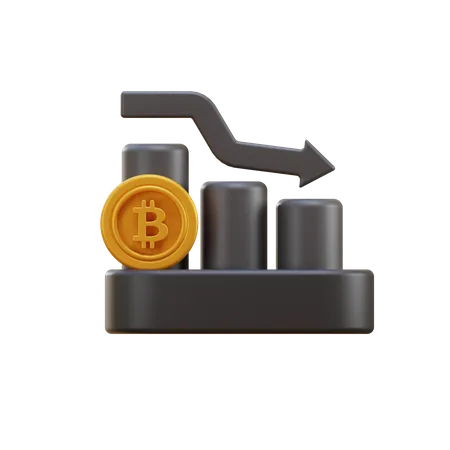 Perte de crypto  3D Illustration