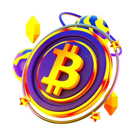 Pièce cryptographique  3D Icon