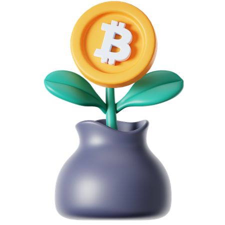 Crypto Plant  3D Icon