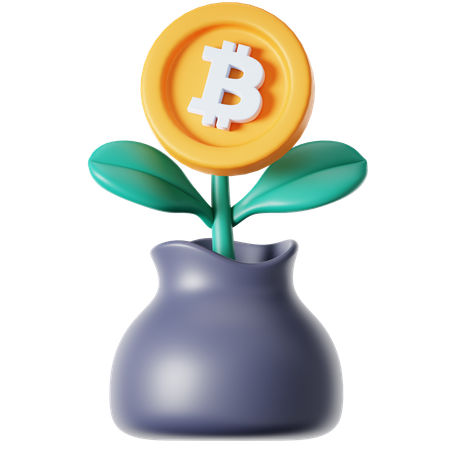 Crypto Plant  3D Icon