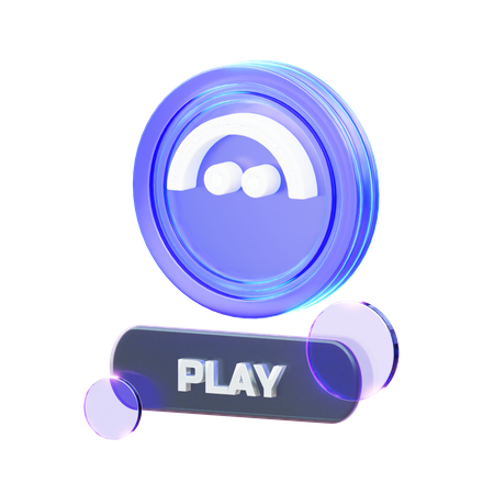 Crypto Play  3D Icon