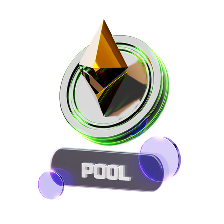 Crypto Pool  3D Icon