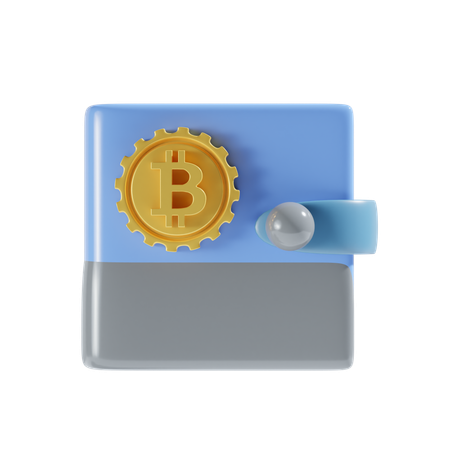 Portefeuille cryptographique  3D Icon