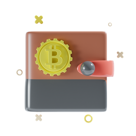 Portefeuille cryptographique  3D Icon