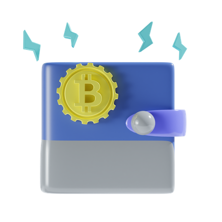 Portefeuille cryptographique  3D Icon