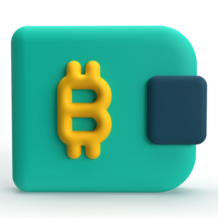 Portefeuille cryptographique  3D Icon