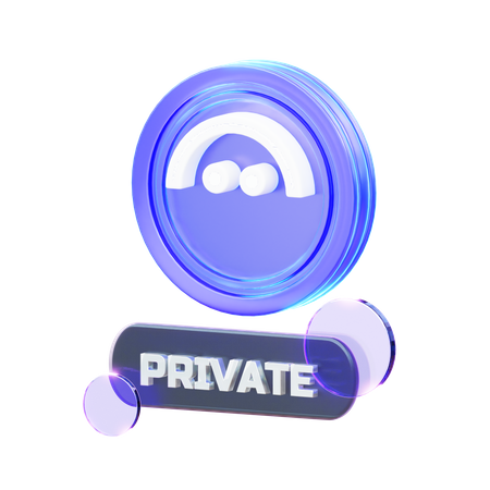 Crypto Private  3D Icon