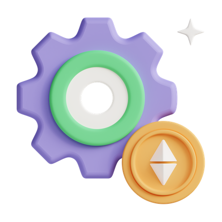 Crypto process  3D Icon