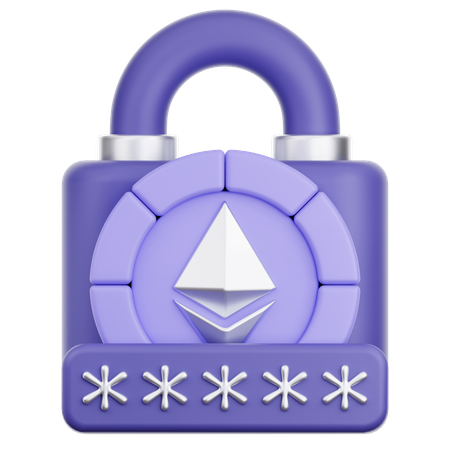Crypto Protection  3D Icon
