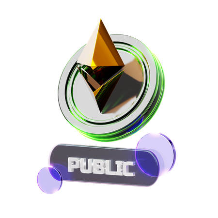 Crypto Public  3D Icon