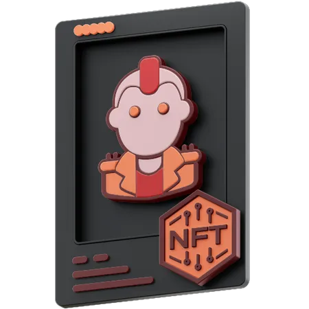 Crypto Punk NFT 3D Icon