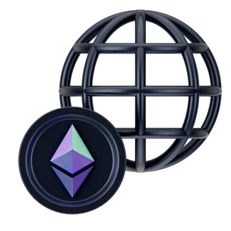 Réseau cryptographique  3D Icon