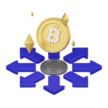 Réseau cryptographique  3D Icon