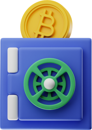 Crypto Safe  3D Icon