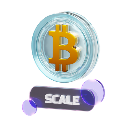 Crypto-échelle  3D Icon